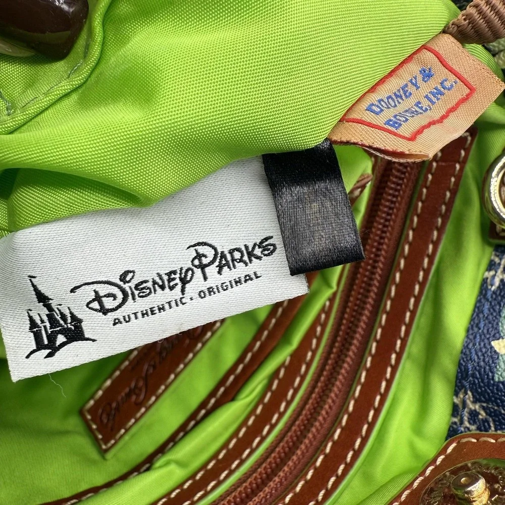Dooney & Bourke Disney Princess Tiana Satchel Womens Blue Green Dream Big Purse‎